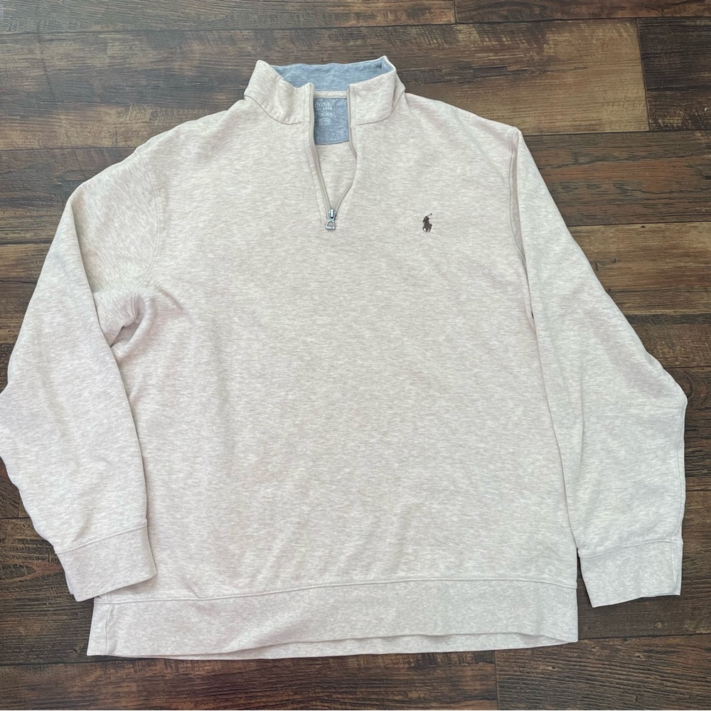 Men’s Polo Ralph Lauren Pullover. Size XL. Cream color.